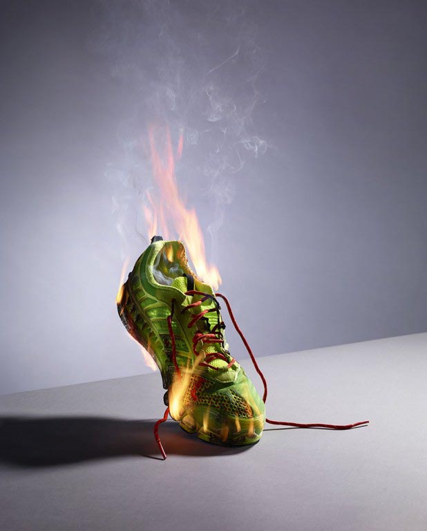 sneaker-on-fire