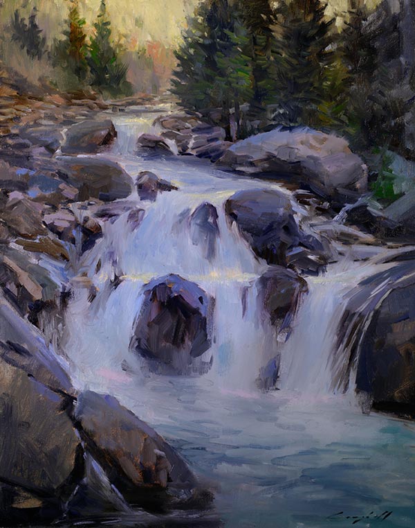 waterfall-painting
